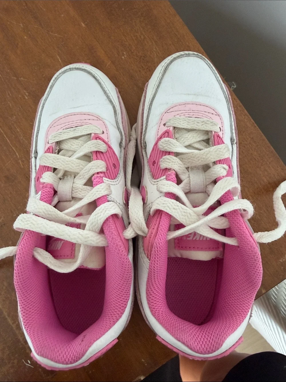 Nike Kids Pink & White Air Max Sneakers